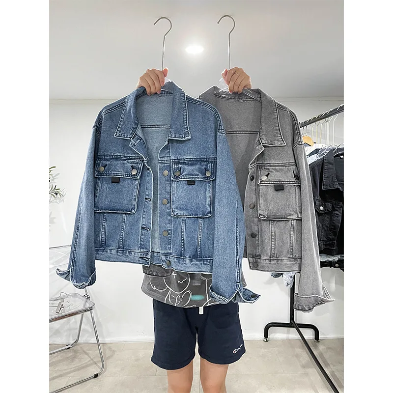 

New Women's Fashion Casual Loose Denim Coat Washed Old Versatile Jacket