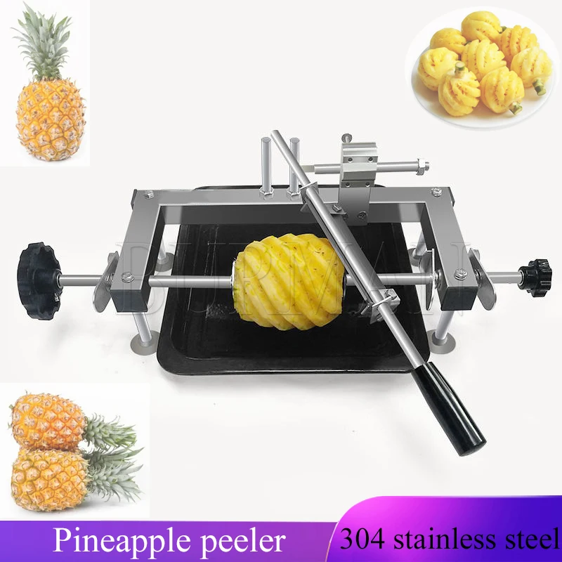 Commercial Pineapple Peeler Stainless Steel  Skin Peeling Machine  Eye Remover Tool