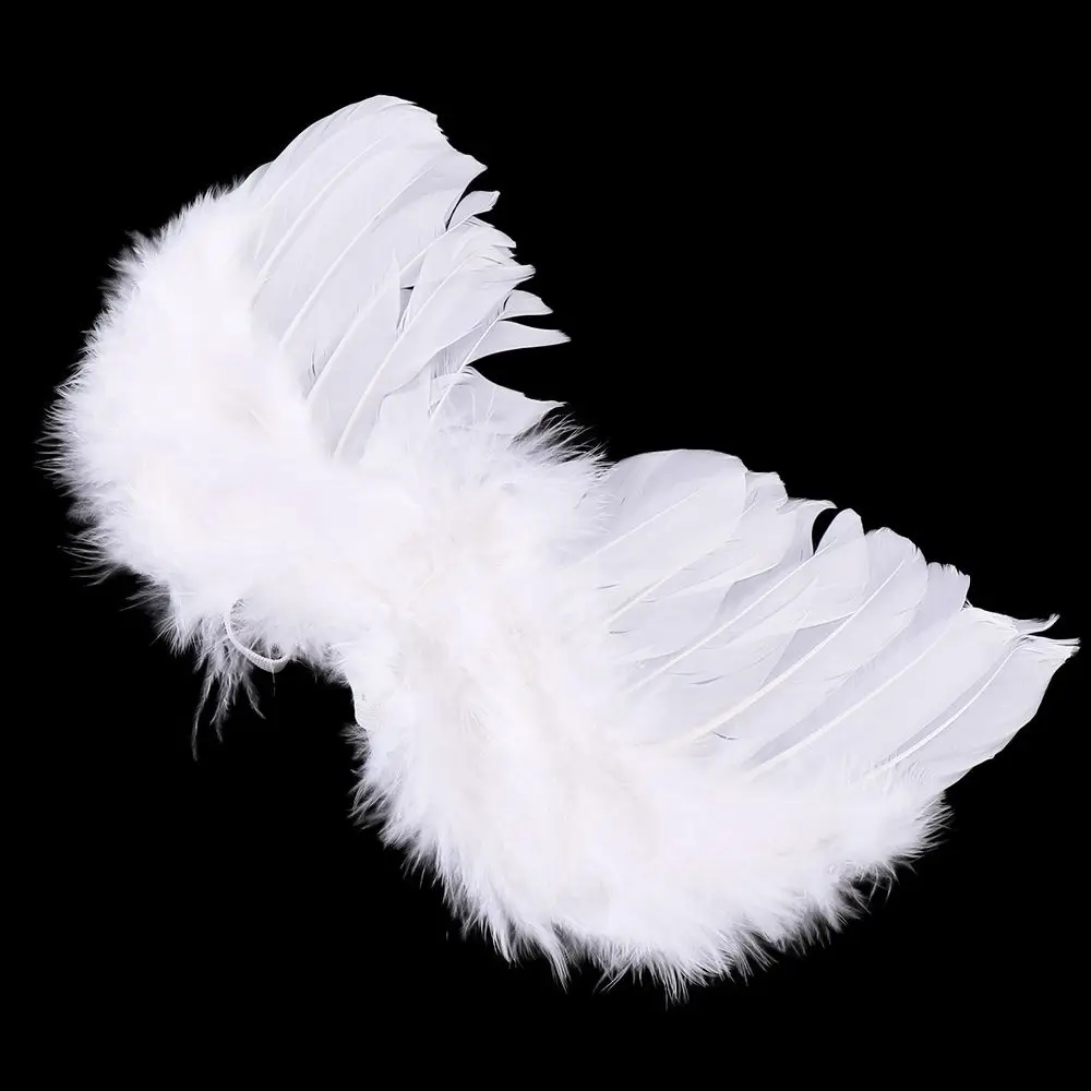 Kawaii Fluffy 6-18 Months Kids Angle Wings Versatile Children Performance Prop Lovely Birthday Gifts Headdress Photo Accessories