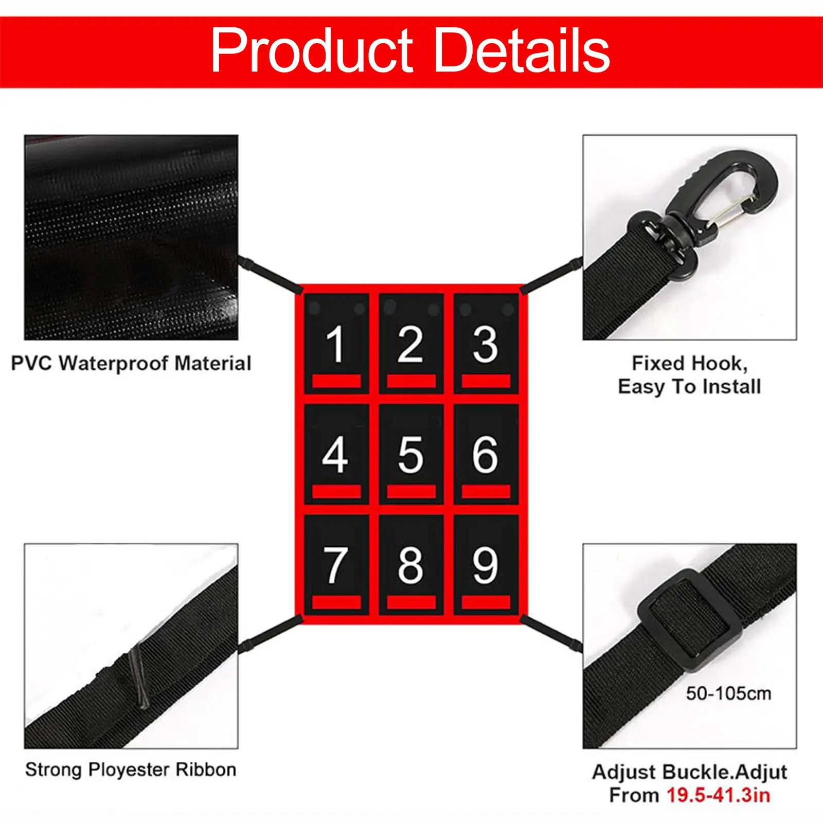 Adjustable Baseball Softball Net Strike Zone Target Net Clear Numbered Strike Zone Indoor Outdoor Practice Baseball Pitching Net