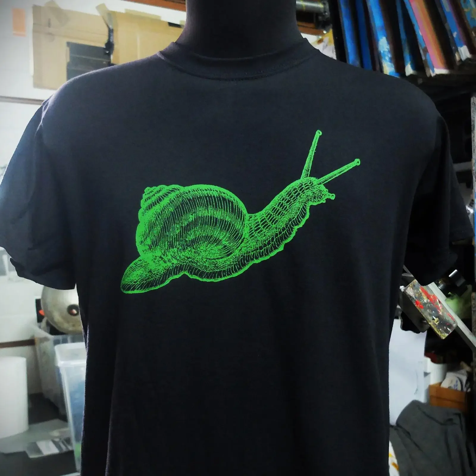 SNAIL slug old image T Shirt vintage Washed Stretched Stylish Breathable Slightly graphic designer clothes Soft homme fashion