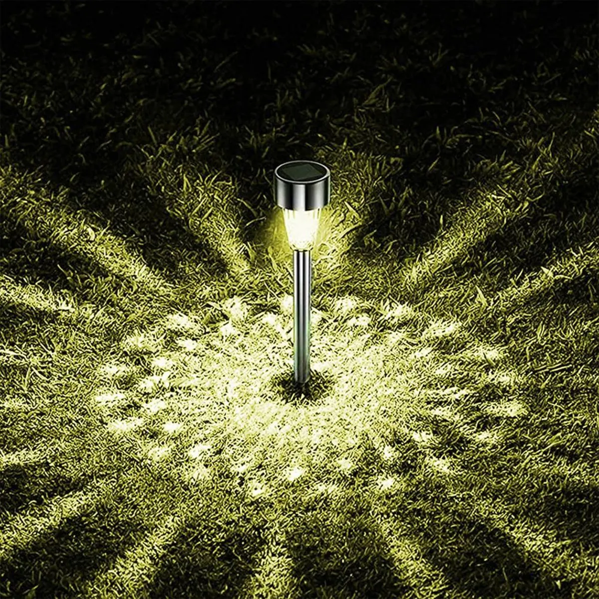 

ABMO 10PCS Solar Lights Outdoor Water-Resitant LED Lighting Solar Powered Outdoor Lights Solar Garden Lights,B