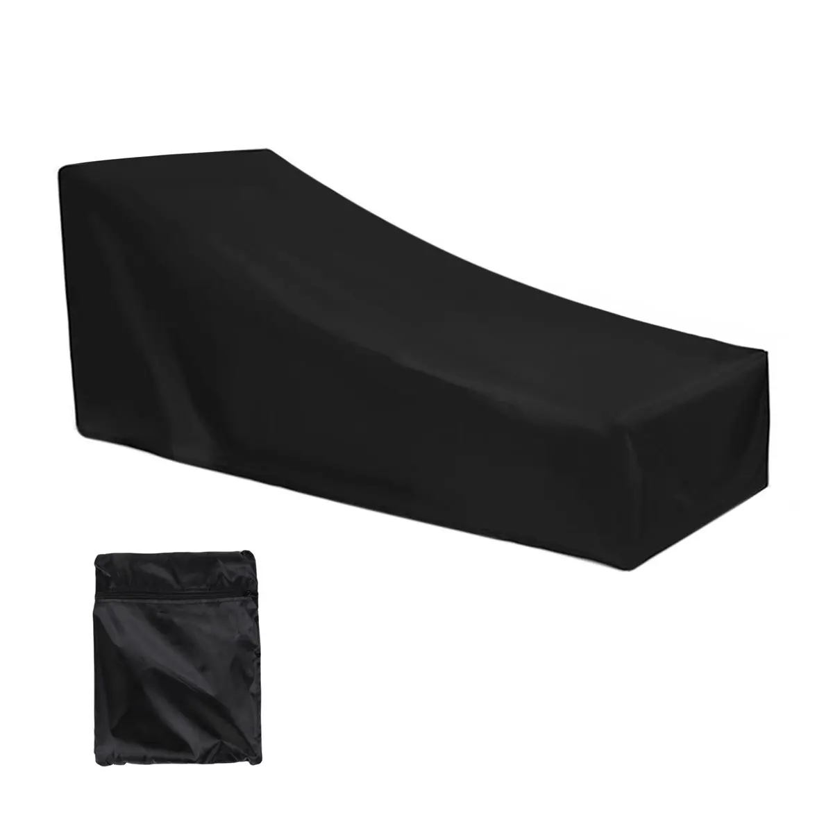 A20I Lounge Chair Covers Waterproof Outdoor Garden Anti-UV, 210D Material,Furniture Sunbed Cover, 78.7x 26.7 x 27.5inch