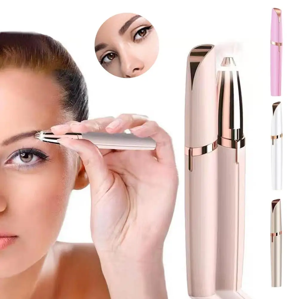 Electric Eyebrow Trimmer Women's Shaver Portable Mini Hair Remover Eyebrow Shaper Shaver Body Face Shaving Machine Beauty Tools