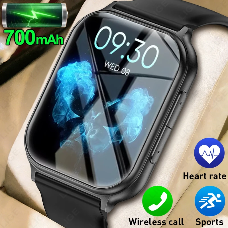 2026 New Smartwatch Men Women Sports IP68 Waterproof Heart Rate Monitor Health Smart Watch Bluetooth Call Fitness Track Bracelet