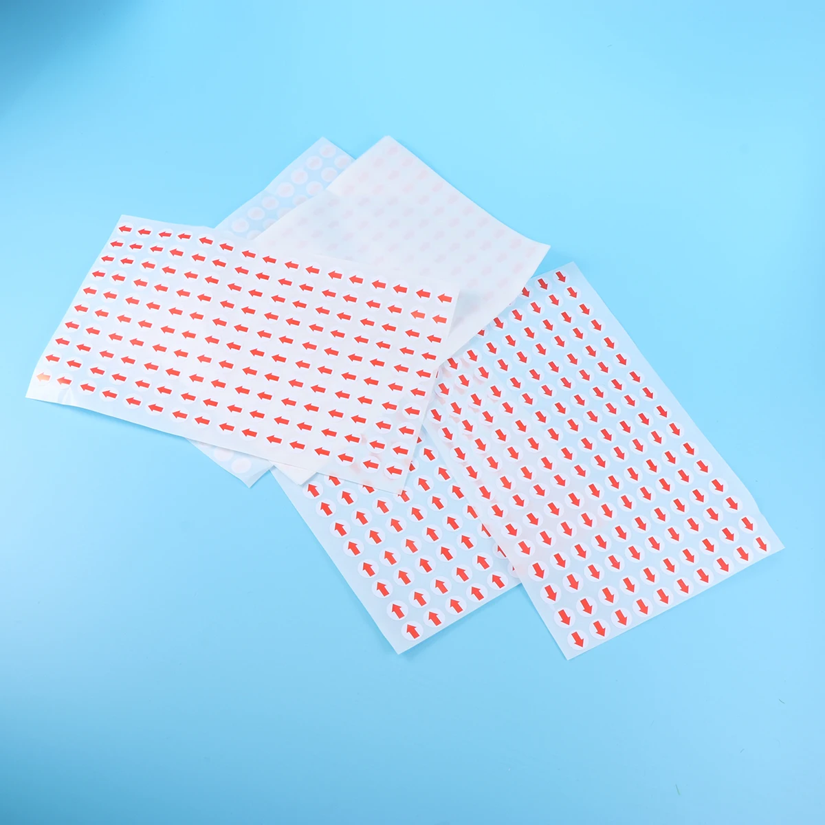 3200pcs Red Arrow Labels Bright Colorful Stickers for Round Adhesive Defect Indicator Office Factory Home Use