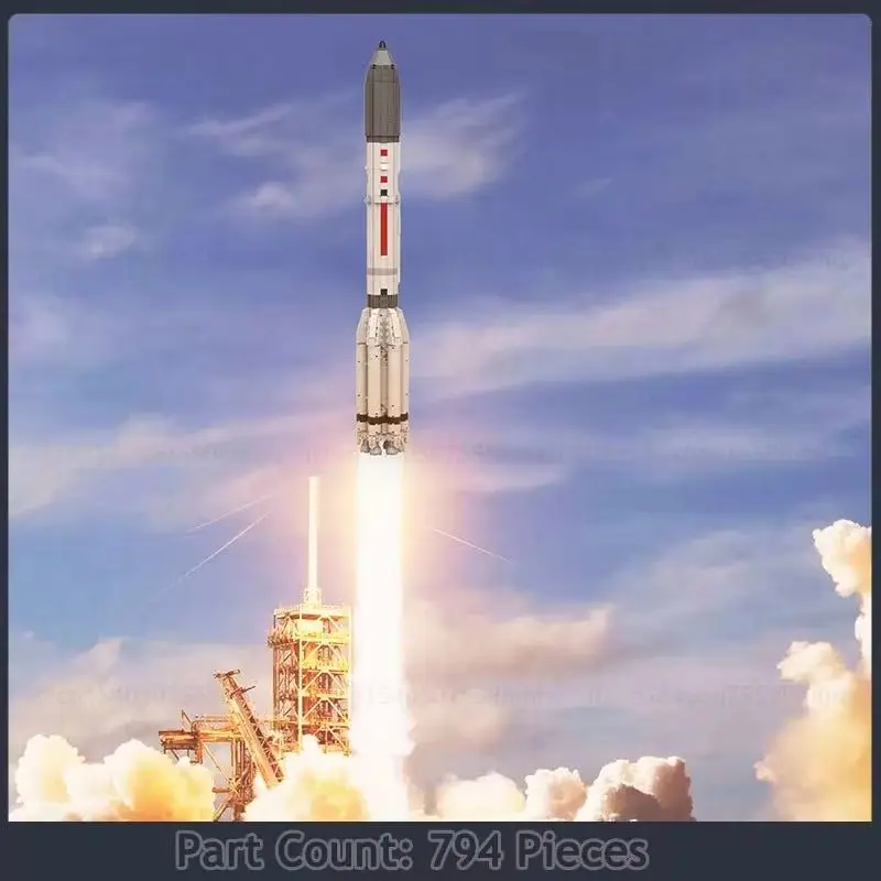 Space Proton M Rocket MOC Building Blocks Set 1:110 Saturn V Scale Collection Carrier Launch Vehicle Toys Display Xmas Gifts