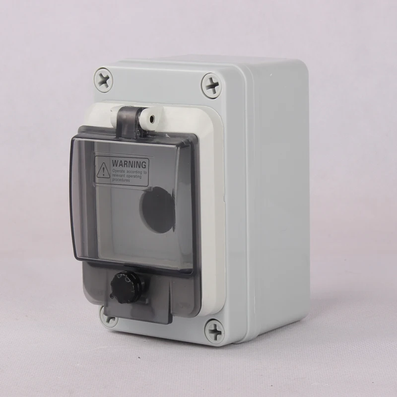 ABS Waterproof Button Junction Box With Protection Window Hood Plastic IP67 Project Enclosure Box With Protective Window Cover