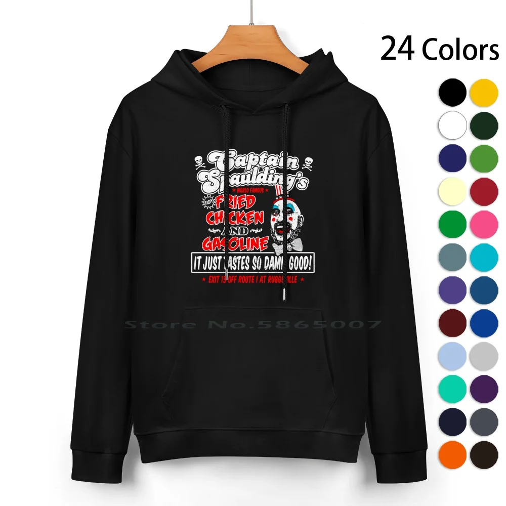 

Captain Spaulding Fried Chicken And Gasoline Pure Cotton Hoodie Sweater 24 Colors Captain Spaulding Fried Chicken And Gasoline