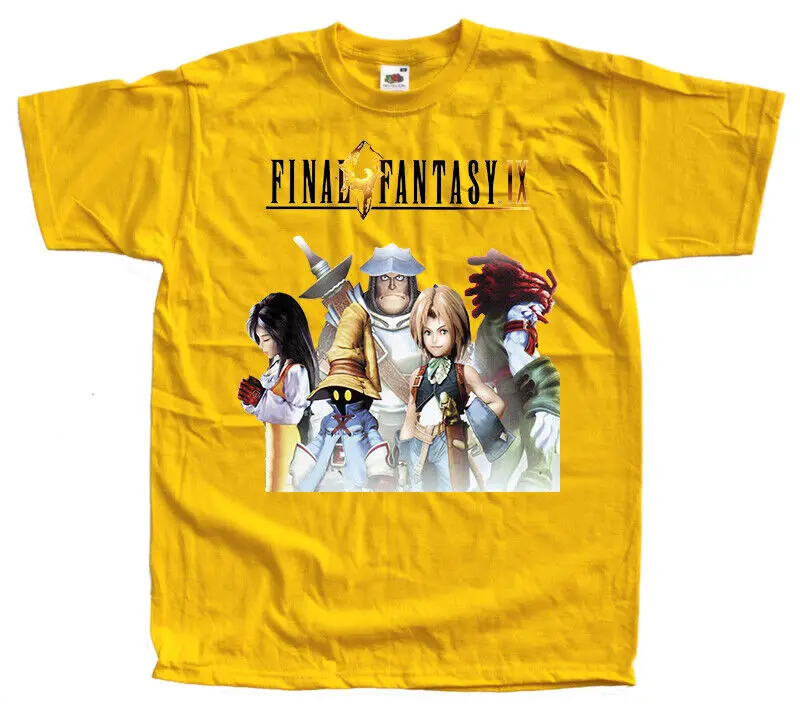 Final Fantasy IX,COMPUTER GAME, T-Shirt (YELLOW,BLACK,RED,KHAKI)All sizes S-5XL.