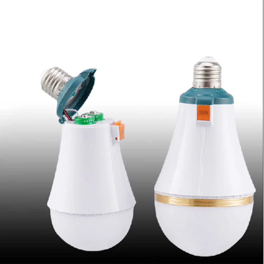 

LED Emergency Bulb 18650 Removable Battery Home Outdoor Camping Rechargeable Bulb Power AC 85-265V Lighting for 5-8 hours