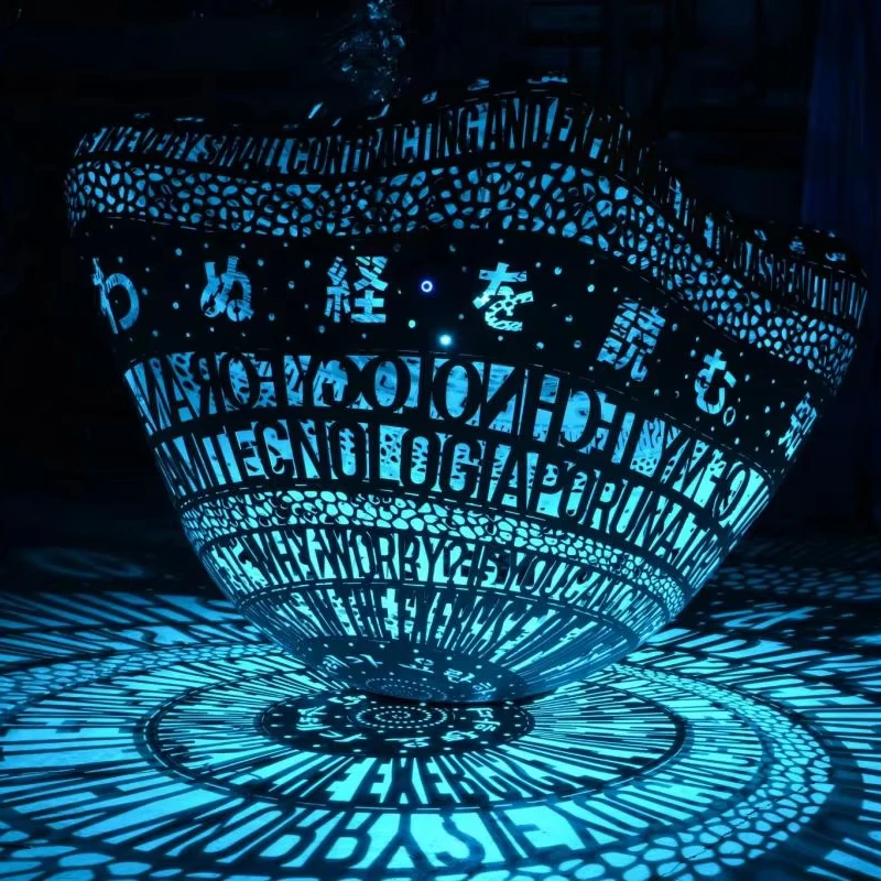 공장 주문 금속에 의하여 닦는 잎 조각품 조각품 옥외 사각 장식