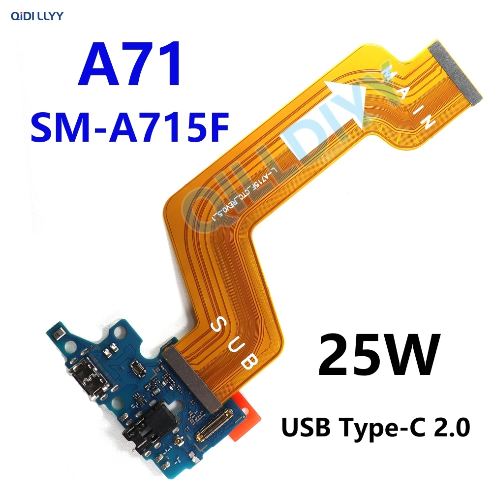 Fast Charger Main Charging Port Board For Samsung A71 4G SM-A715F A715 Motherboard Connect USB Dock Flex Cable