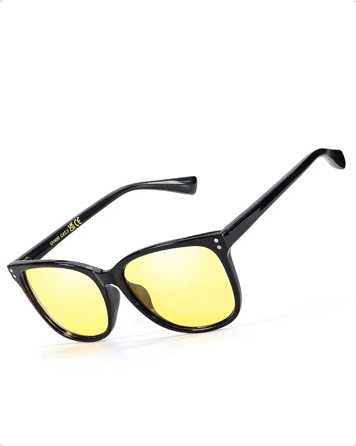 

LVIOE Square Polarized Sunglasses/Night Vision Driving Glasses for Women Men LN22526