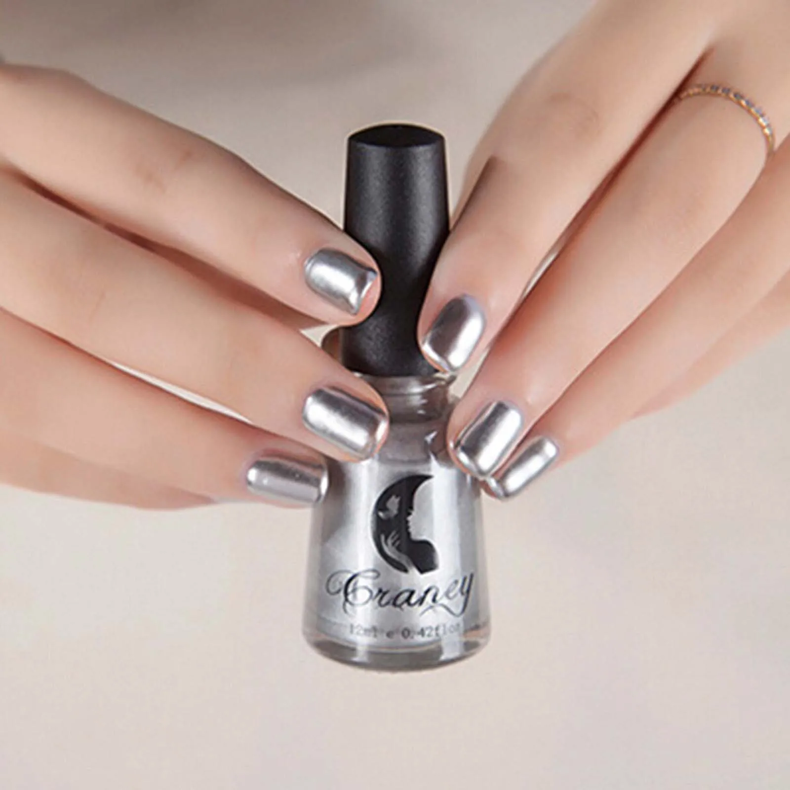 Mirror Nail Polish Plating  Paste Metal Color Stainless Steel 6ml