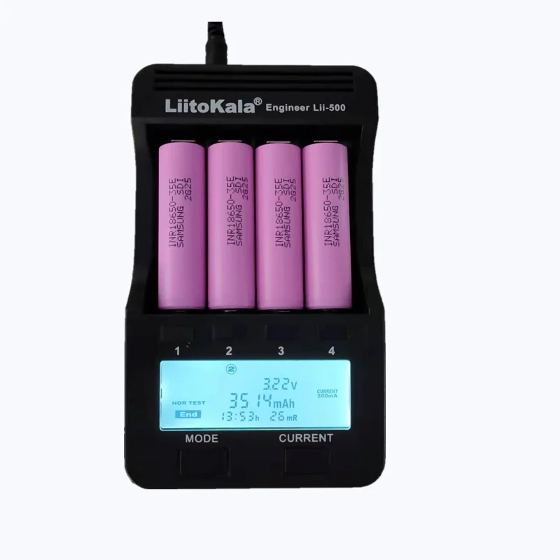 Bateria Recarregável Li-ion Aokaidikui, 18650, 3500mAh, Descarga 20A, INR18650 35E, 3.7V, 100% Original