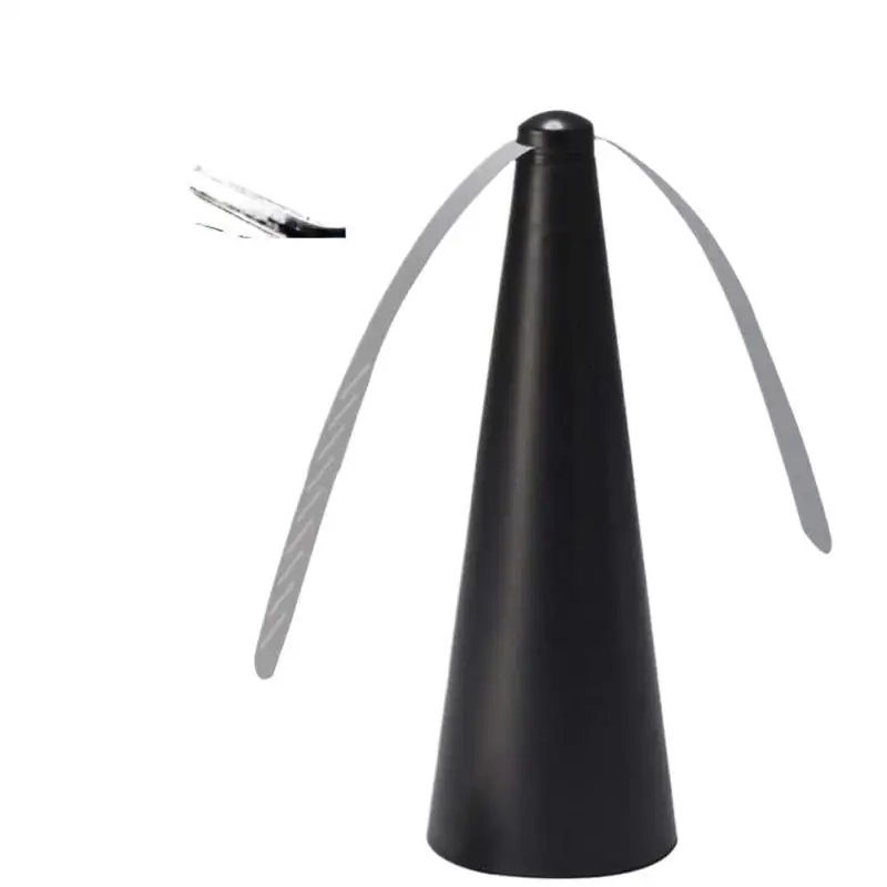 ~Outdoor Fly Bug Repeller Kitchen Dining Table Meal Pest Fan Desktop Tabletop Electric Battery Operated Food Protector Tool