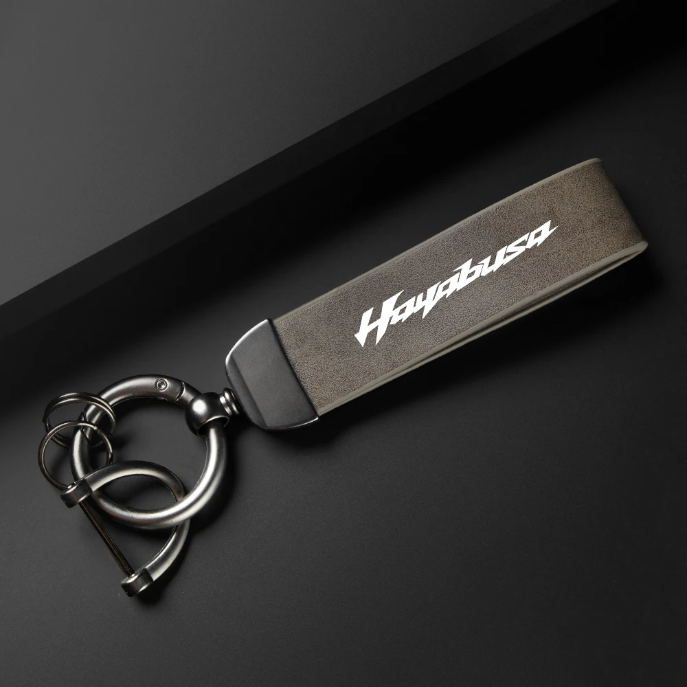 

High-Grade leather Keychain Holder Keyring For SUZUKI GSX1300R HAYABUSA GSX Motorcycle Accessories