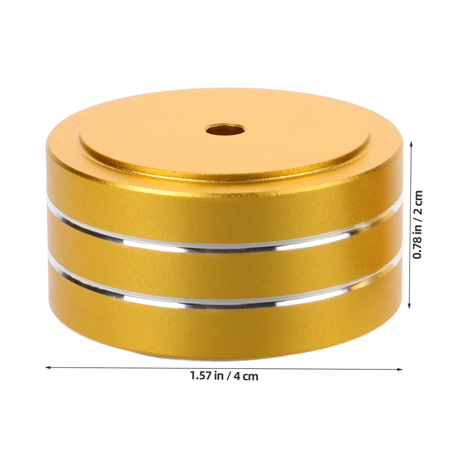 

4Sets Speaker Feet Pads Aluminum Alloy Non-Slip Protective Base Shock Absorption Speaker Amplifier Cabinet Isolating Feet