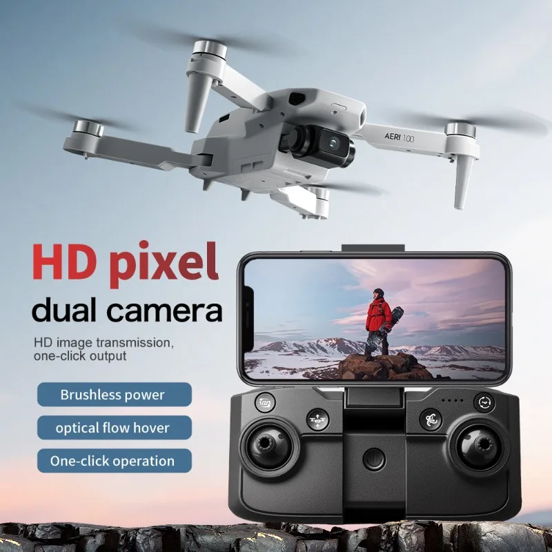 Mini Drone Aeri100 Professional VR Glasses 4k HD Camera WIFI FPV UAV RC Aerial Photography Remote Control Quadcopter Fold Toys