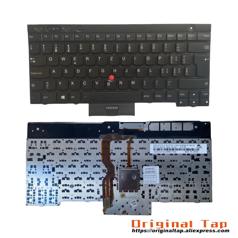 SWS Swiss Keyboard for Lenovo Thinkpad L430 L530 T430 T430s T530 W530 X230 X230t 04X1228 04X1342 04Y0592 04Y0517 04Y0629 04X1304