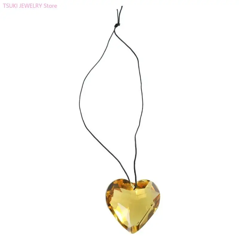 62KE 4.5cm Crystal Heart Prism Suncatchers Window Sun Catchers Door Porch Hanging Decorations Rainbows Maker Pendant