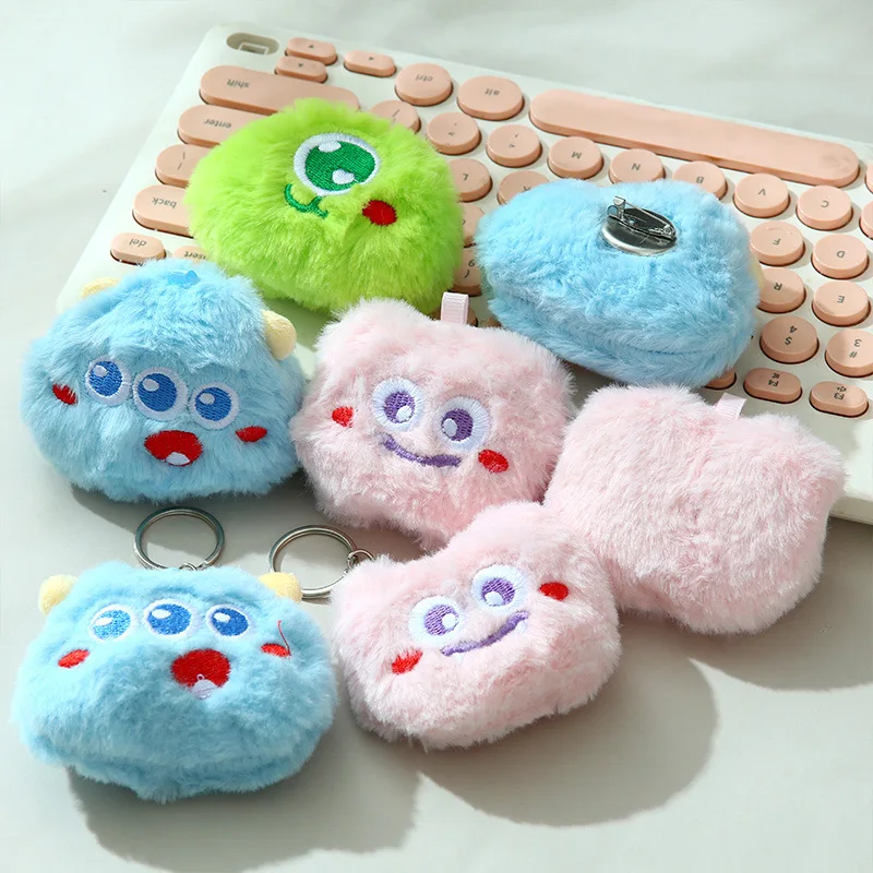 

брелок плюшевый мультяшный плюшевый брелок с изображением монстра, маленький рюкзак 키링 장난감, милая кукольная сумка, украшение для детей и девочек