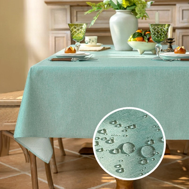 2026 New Waterproof Tablecloth Comfortable Dustproof Anti-fouling Tablecloth Wear Resistant Easy to Clean Restaurant Tablecloths