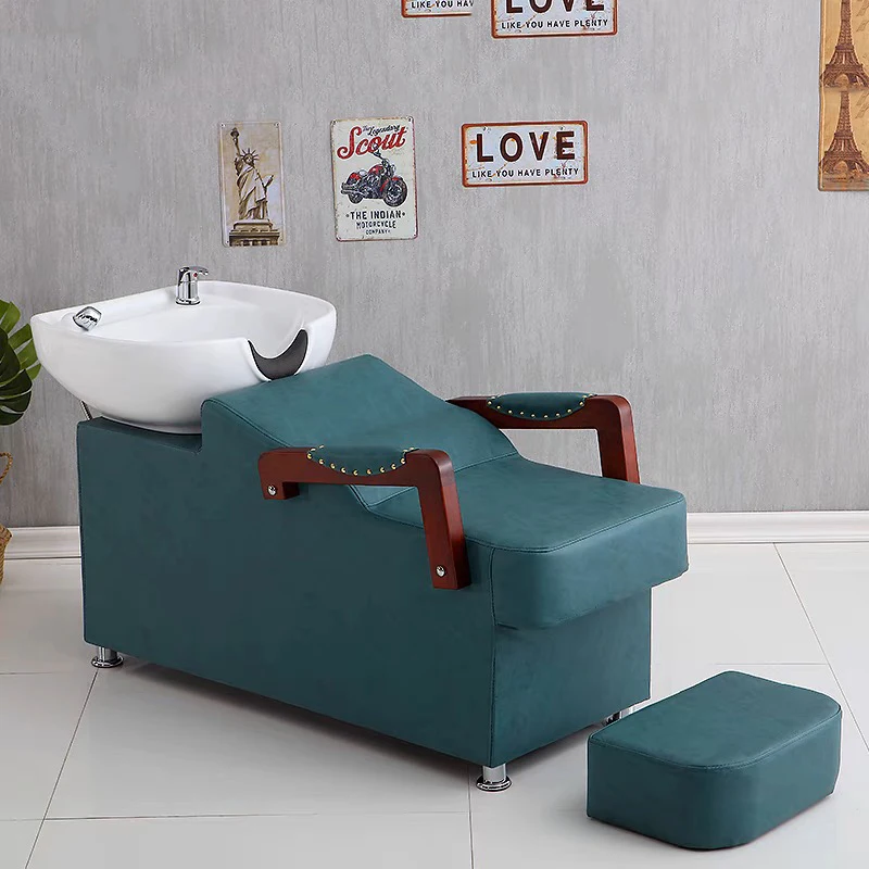 Barber Sofa Beauty Auxiliary Washbasin Hair Dresser Modern Design Chairs Hydraulic Professional spa de cabeza japones Tv Spa