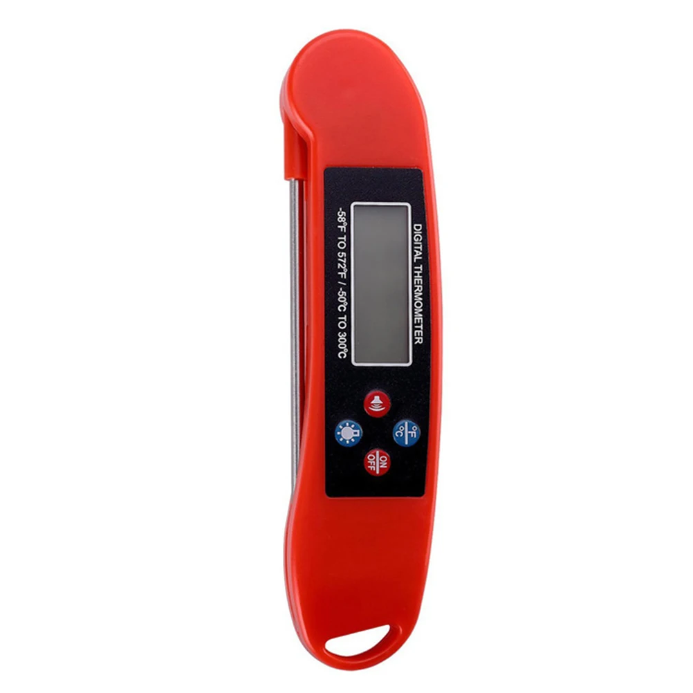 

Digital Cooking Food Meat Probe Oven Kitchen Outdoor Bbq Grill Fast Lcd Display -50°C To 300°C Easy Read Backlit Screen Safe