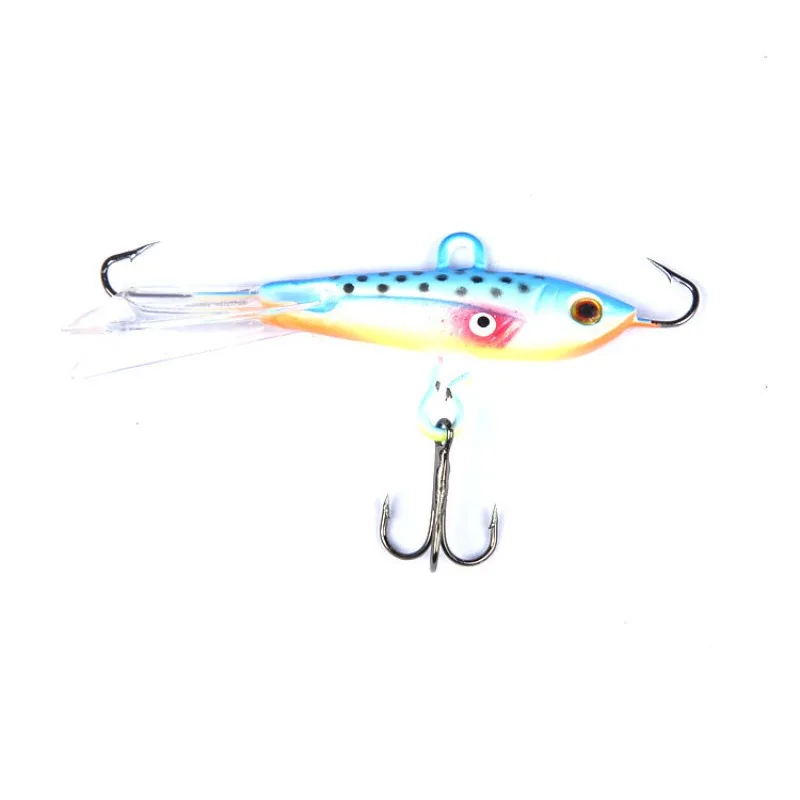 

6cm/10.5g Four Colours Winter Ice Fishing Supplies Metal Mini Lead Lure 3D Imitation Sick Eye Artificial Balancer Fishing Bait