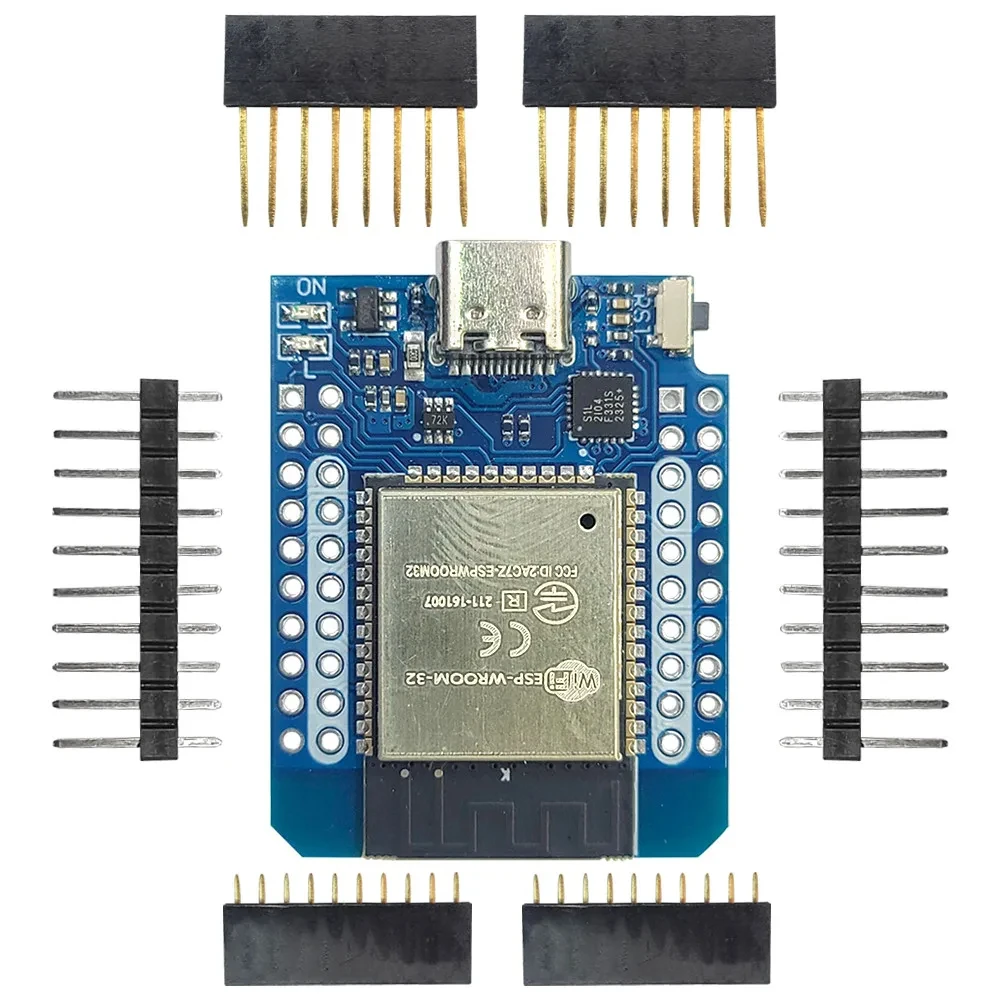 ESP32 D1 MINI ESP32 BT WiFi Module Development Board for Internet of Things CP2104 CH9102F Serial 40Pin USB Micro Type-C