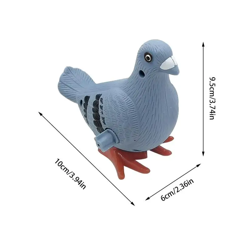 Jouets de simulation de pigeon à remonter pour enfants, jouet mécanique pour enfants, pigeon animal à remonter, jouets de pigeon pour enfants, maison et extérieur, garçons