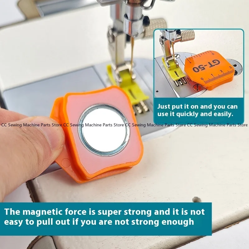 New GT50 Plastic Magnet Gauge with Scale Super Magnetic Multifunctional Positioner, Industrial Sewing Machine Spare Parts