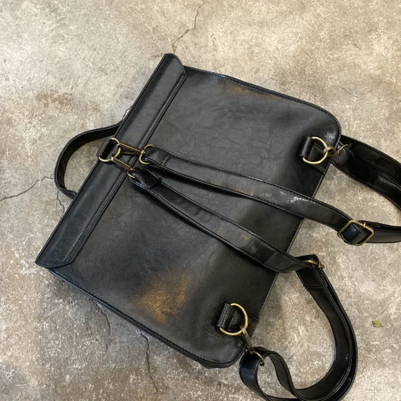 Borsa a tracolla per studenti giapponesi ad alta capacità moda Vintage zaini da donna Preppy Y2k borse a tracolla estetiche Streetwear