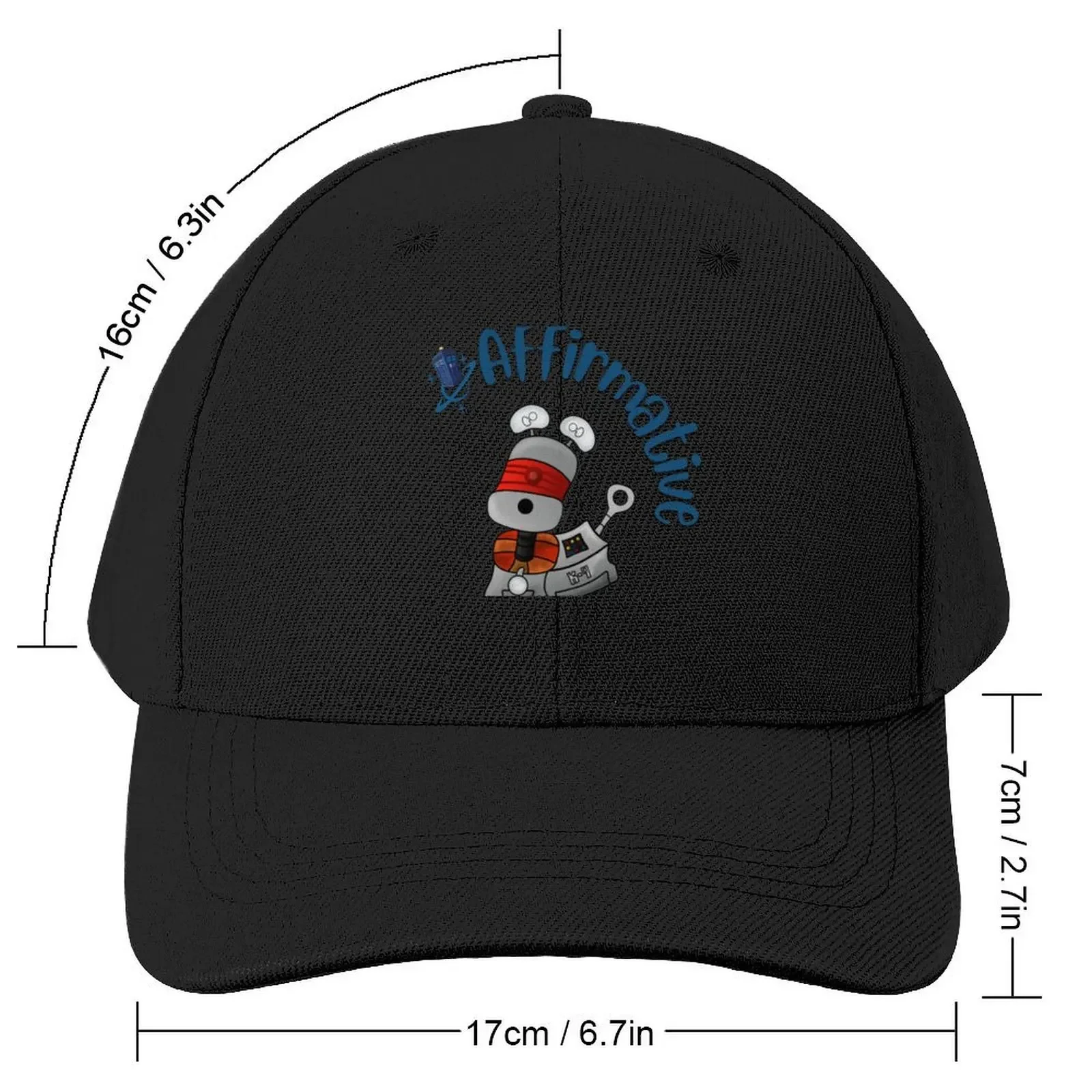 Robot dog / Affirmative Baseball Cap custom Hat Trucker Cap Hat Baseball Cap Beach Sun Hats For Women Men's