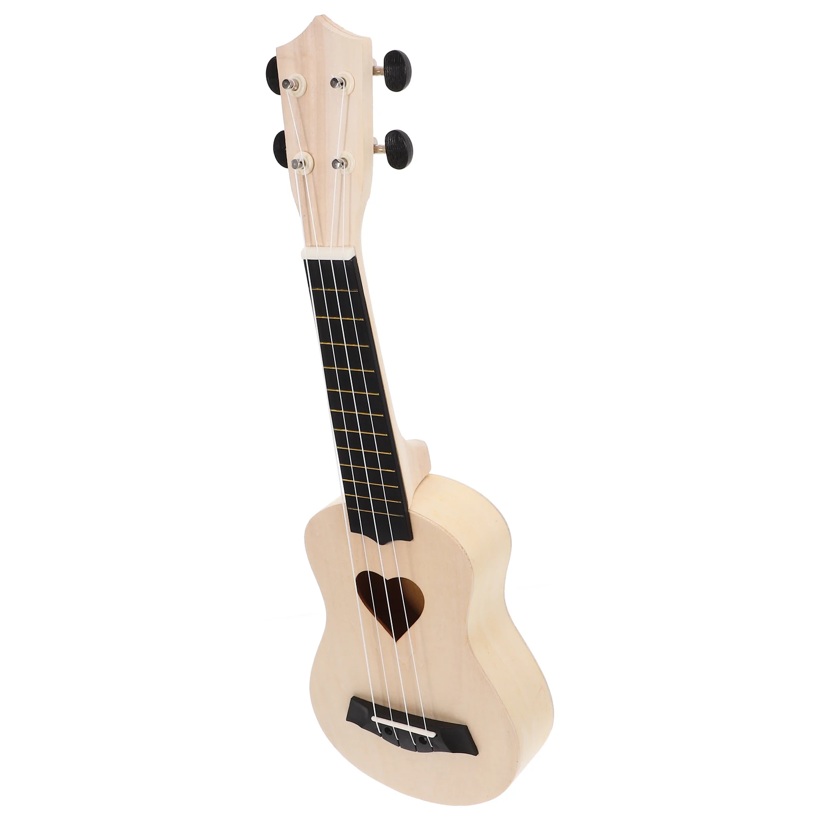 

1 set 21 Inch DIY Ukulele Kit Handmade Painting Material Package Wooden Guitar Assembly Toy for Teens Kids Family Fun