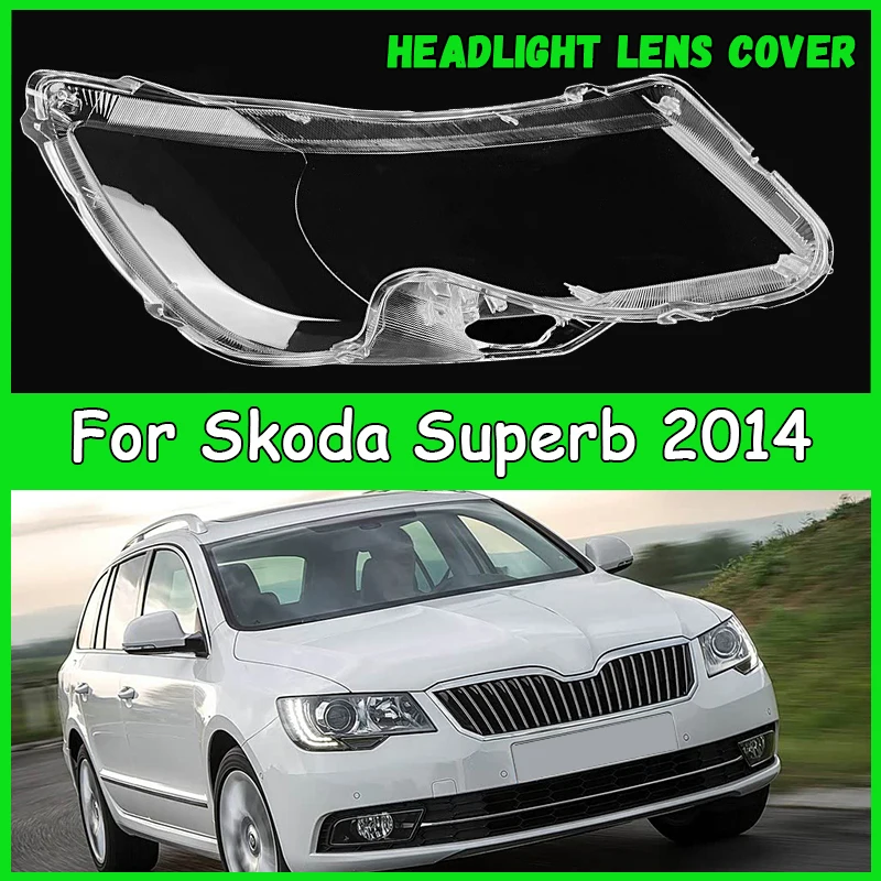 

For Skoda Superb 2014 Car Headlight Cover cap dust cover for headlights Headlamp Shade car accessories automobil parts accessori