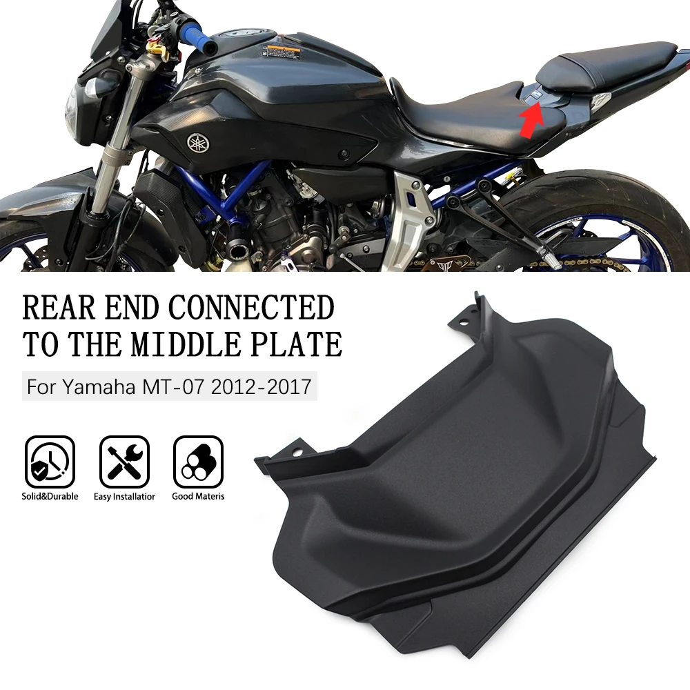 

Motorcycle black Rear Seat Cowl Fairing Tail Cover accessory For Yamaha FZ 07 MT 07 2014 2017 2015 2016