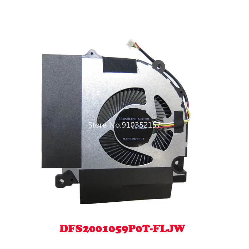 Imagem -04 - Cpu Gpu Fan para Clevo Pb50 Dfs2004059p0t-fm2j Dfs2001059p0t Pb70 Fljw 631-pb70s102 Dfs2001059p0t-fm2k Dc5v 0.5a 4pin Fm2j Fm2k