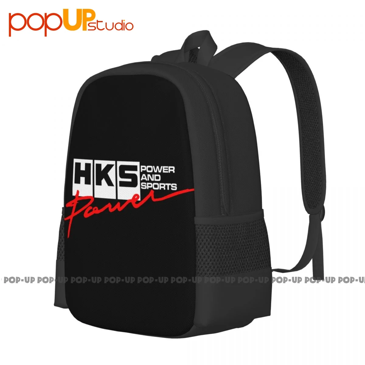 Jdm Hks Power And Sports Japanese Style Logo Backpack Large Capacity School Art Print Sports Style Large Capacity