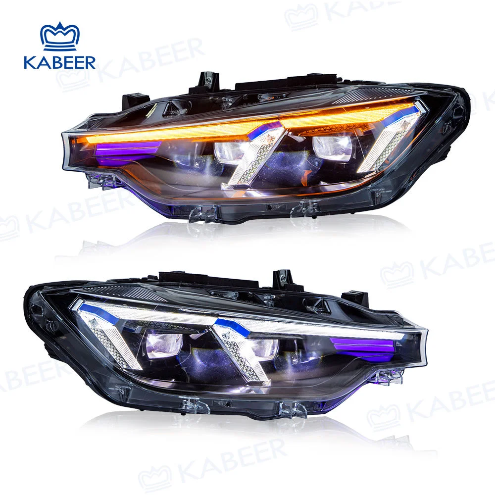 

KABEER 2 шт. Обновление светодиодных фар, модифицированный для BMW 3 серии F30 F35 Фара 2012-2018 с динамическим сигналом, налобный фонарь Plug and Play