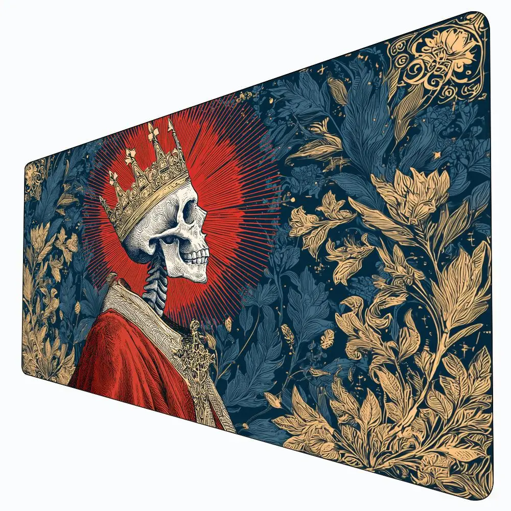 Red Robe Skull King MTG Playmat Magic Card Battle Mat Non-Slip Durable 35X60CM Commander playmat Board Game Mat for TCG