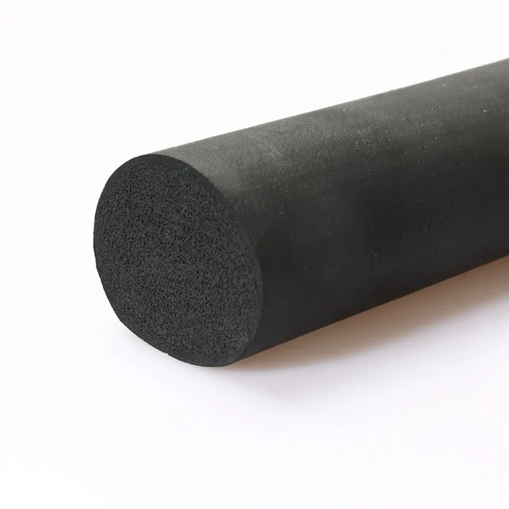 1/2/3/5M Dia1.5/2/3/3.5/4/5/6/7/8/9/10/11/12/13/14~20mm Black Round EPDM Rubber Foam Sealing Strip Sponge Cord Cabinet Door Seal