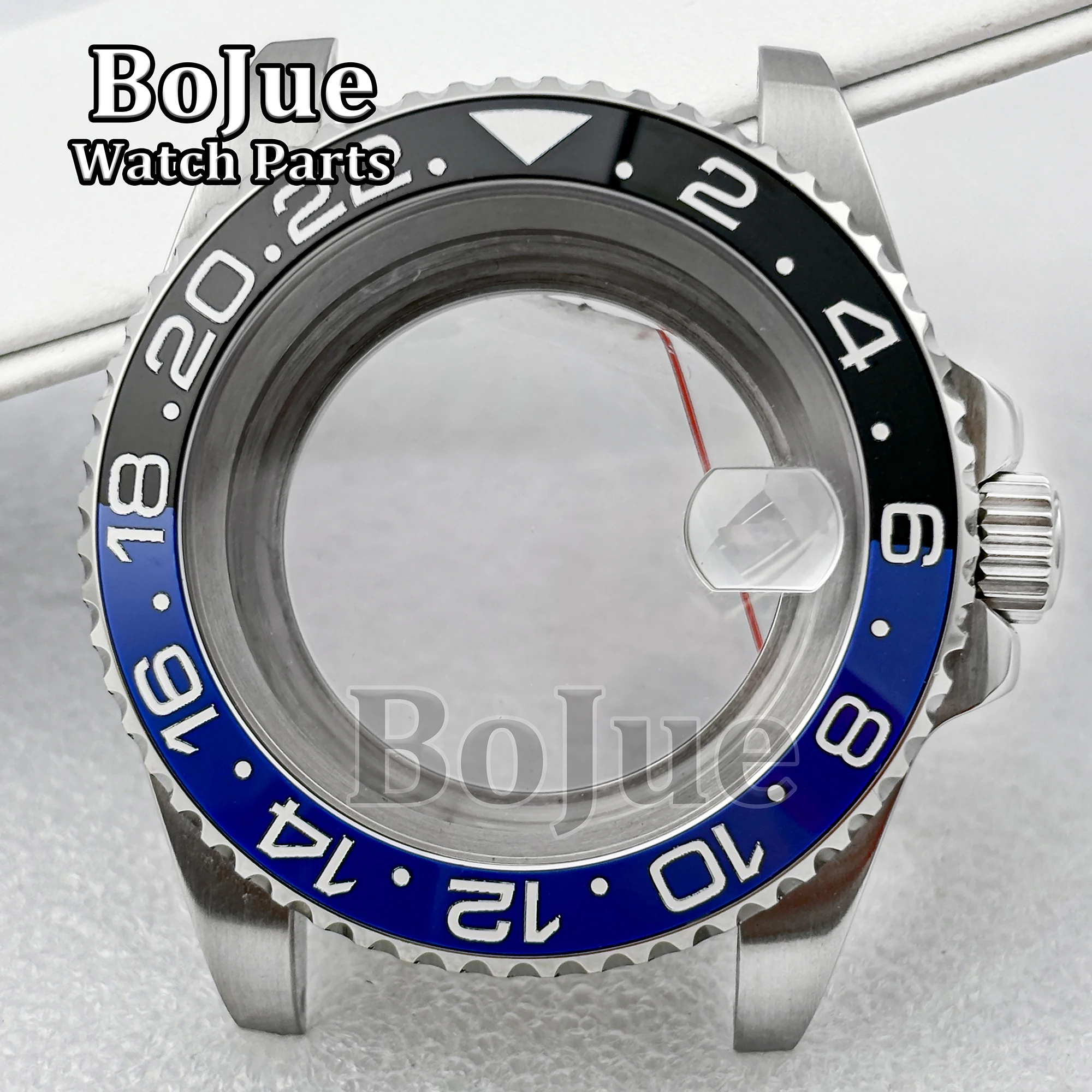 40mm 100M Waterproof NH34 NH35 NH36 Watch Case Stainless Steel Watch Parts for GMT master 120clicks Bezel Glass Bottom