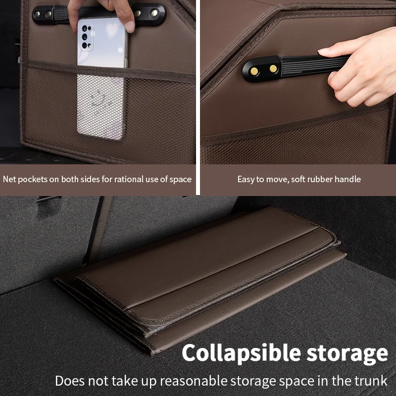 ل FAW Besturn B70S المهر X40 X80 T55 صندوق تخزين صندوق السيارة صندوق تخزين السيارة القابل للطي #4