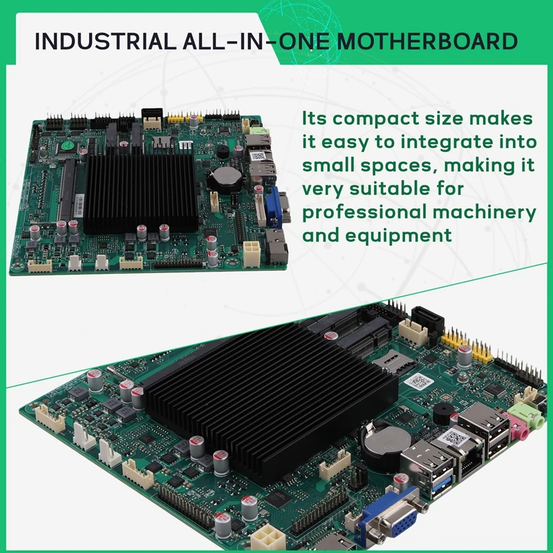 J1900 Quad Core Industrial Motherboard With Dual Gigabit Network, 6 COM Serial Ports, X86 Integrated Control Machine