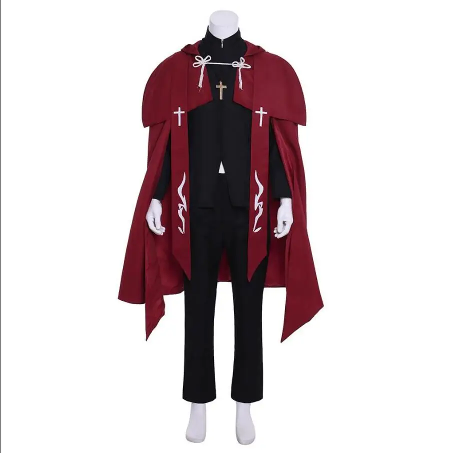 FGO Amakusa Shirou Tokisada Cosplay Kotomine Costume Halloween Role Play Suit Custom Made