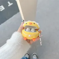 For Baseus WM01/WM02 Wireless Earphone Soft Silicone Shockproof Cover 3D Cute Cartoon Shape Protective Earphone Case Accessories