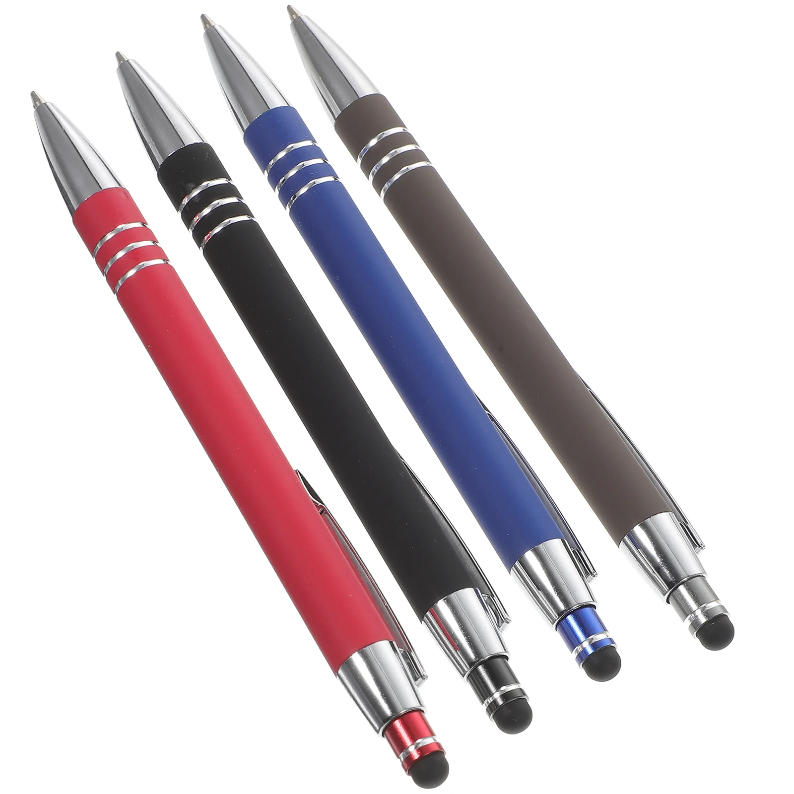 4 Pcs Ink Fountain Pen Ballpoint Black Household Adult Fun Pens Shine Accessory Portable